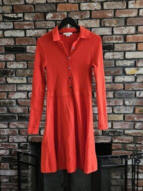 Boden Cotton Wool Blend Polo Dress